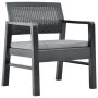 3-piece garden furniture set with gray plastic cushions by vidaXL, Garden sets - Ref: Foro24-315855, Price: 181,71 €, Discoun...