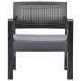 3-piece garden furniture set with gray plastic cushions by vidaXL, Garden sets - Ref: Foro24-315855, Price: 184,38 €, Discoun...