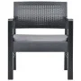 3-piece garden furniture set with gray plastic cushions by vidaXL, Garden sets - Ref: Foro24-315855, Price: 181,71 €, Discoun...