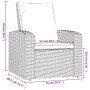 Gartenliege und Kissen aus hellem braunem Kunststoff-Rattan. von , Gartenstühle - Ref: Foro24-364103, Preis: 277,03 €, Rabatt: %