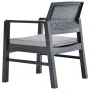 3-piece garden furniture set with gray plastic cushions by vidaXL, Garden sets - Ref: Foro24-315855, Price: 181,71 €, Discoun...