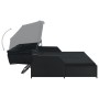 Tumbona para 2 personas con toldo ratán sintético negro de , Camas para exteriores - Ref: Foro24-47443, Precio: 598,67 €, Des...
