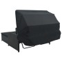 Tumbona para 2 personas con toldo ratán sintético negro de , Camas para exteriores - Ref: Foro24-47443, Precio: 598,67 €, Des...