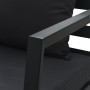 2-seater garden sofa with dark gray aluminum cushions by , Outdoor sofas - Ref: Foro24-47815, Price: 397,82 €, Discount: %