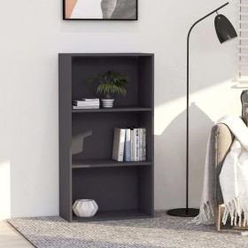 Regal aus grauem Sperrholz, 3 Ebenen, 60x30x114 cm. von , Bücherregale und Regale - Ref: Foro24-800974, Preis: 77,95 €, Rabat...