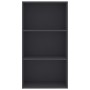 Regal aus grauem Sperrholz, 3 Ebenen, 60x30x114 cm. von , Bücherregale und Regale - Ref: Foro24-800974, Preis: 77,95 €, Rabat...