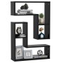 Wandregale 2 Stück Sperrholz Schwarz 50x15x50 cm von , Regale und Regale - Ref: Foro24-807215, Preis: 34,18 €, Rabatt: %