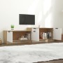 TV-Möbel aus weißem und Eichen-Sperrholz, 158,5x36x45 cm. von , TV-Möbel - Ref: Foro24-811489, Preis: 85,09 €, Rabatt: %