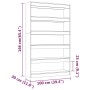 Smoked oak shelving / space divider 100x30x166 cm by , Bookcases and shelves - Ref: Foro24-813638, Price: 106,65 €, Discount: %