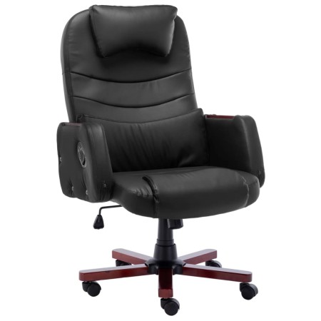 Silla de oficina de cuero sintético negra de , Sillas de oficina - Ref: Foro24-20376, Precio: 235,26 €