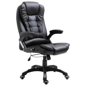 Schwarzer Bürostuhl aus Kunstleder von , Bürostühle - Ref: Foro24-20231, Preis: 244,24 €, Rabatt: %