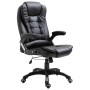 Silla de oficina de cuero sintético negra de , Sillas de oficina - Ref: Foro24-20231, Precio: 244,71 €, Descuento: %