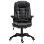 Silla de oficina de cuero sintético negra de , Sillas de oficina - Ref: Foro24-20231, Precio: 244,71 €, Descuento: %