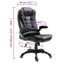 Silla de oficina de cuero sintético negra de , Sillas de oficina - Ref: Foro24-20231, Precio: 244,71 €, Descuento: %