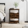 Nachttisch aus geräucherter Eichen-Ingenieurholz 40x42x56 cm. von , Nachttische - Ref: Foro24-826027, Preis: 41,25 €, Rabatt: %