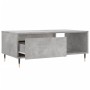 Plywood gray concrete coffee table 90x50x36.5 cm by , Coffee table - Ref: Foro24-830560, Price: 62,13 €, Discount: %