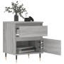 Nachttisch aus grauem Sonoma-Ingenieurholz 40x35x50 cm. von , Nachttische - Ref: Foro24-830664, Preis: 44,50 €, Rabatt: %