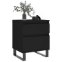 Bedside tables 2 units engineered wood black 40x35x50 cm by , Nightstands - Ref: Foro24-830687, Price: 99,73 €, Discount: %