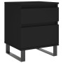 Bedside tables 2 units engineered wood black 40x35x50 cm by , Nightstands - Ref: Foro24-830687, Price: 99,73 €, Discount: %