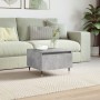 Mesa de centro madera de ingeniería gris hormigón 50x46x35 cm de , Mesas de centro - Ref: Foro24-830852, Precio: 45,76 €, Des...