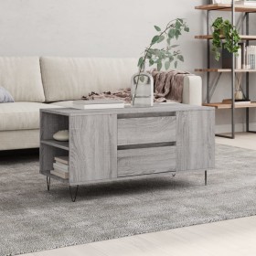 Graue Sonoma-Ingenieurholz-Couchtisch 102x44,5x50 cm von , Couchtisch - Ref: Foro24-831002, Preis: 77,75 €, Rabatt: %