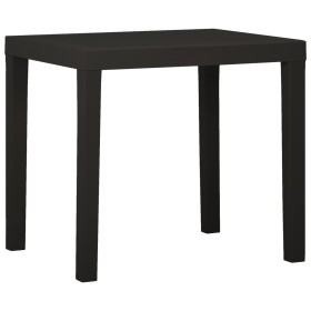 Anthracite grey plastic garden table 79x65x72 cm by vidaXL, Garden tables - Ref: Foro24-315845, Price: 76,08 €, Discount: %