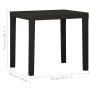 Kunststoff-Gartentisch anthrazitgrau 79x65x72 cm von vidaXL, Gartentische - Ref: Foro24-315845, Preis: 75,87 €, Rabatt: %