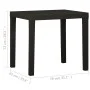 Kunststoff-Gartentisch anthrazitgrau 79x65x72 cm von vidaXL, Gartentische - Ref: Foro24-315845, Preis: 77,92 €, Rabatt: %