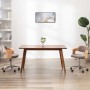 Swivel dining chair with curved wood and taupe gray fabric by , dining chairs - Ref: Foro24-287432, Price: 139,88 €, Discount: %