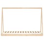 Solid pine wood children's bed frame 90x190 cm by , Cribs and beds for children - Ref: Foro24-834531, Price: 115,76 €, Discou...