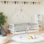 Estructura cama infantil y cajones madera pino blanco 80x160 cm de , Cunas y camas para niños - Ref: Foro24-834544, Precio: 1...