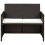 Set muebles de jardín 4 piezas y cojines ratán sintético marrón de , Conjuntos de jardín - Ref: Foro24-43908, Precio: 213,11 ...