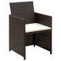 Set muebles de jardín 4 piezas y cojines ratán sintético marrón de , Conjuntos de jardín - Ref: Foro24-43908, Precio: 213,11 ...