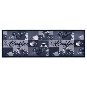 Waschbarer Küchenteppich Kaffee blau 60x180 cm von vidaXL, Fußmatten - Ref: Foro24-315968, Preis: 36,11 €, Rabatt: %