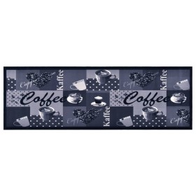 Waschbarer Küchenteppich Kaffee blau 60x180 cm von vidaXL, Fußmatten - Ref: Foro24-315968, Preis: 36,75 €, Rabatt: %