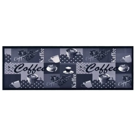 Waschbarer Küchenteppich Kaffee blau 60x180 cm von vidaXL, Fußmatten - Ref: Foro24-315968, Preis: 36,11 €, Rabatt: %