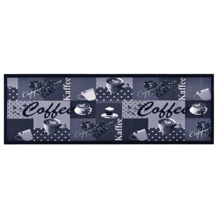 Waschbarer Küchenteppich Kaffee blau 60x180 cm von vidaXL, Fußmatten - Ref: Foro24-315968, Preis: 36,75 €, Rabatt: %