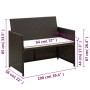 Set muebles de jardín 4 piezas y cojines ratán sintético marrón de , Conjuntos de jardín - Ref: Foro24-43908, Precio: 213,11 ...