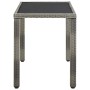Set de comedor de jardín 5 pzas y cojines ratán sintético gris de , Conjuntos de jardín - Ref: Foro24-46535, Precio: 473,01 €...