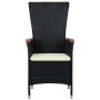 Garden chairs 2 units with black synthetic rattan cushions by , Garden chairs - Ref: Foro24-47675, Price: 265,69 €, Discount: %