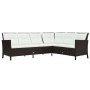 Gartenmöbel-Set 3-teilig mit braunen Kunststoff-Rattan-Kissen. von , Gartensets - Ref: Foro24-48153, Preis: 664,96 €, Rabatt: %
