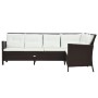 Set muebles de jardín 3 pzas y cojines ratán sintético marrón de , Conjuntos de jardín - Ref: Foro24-48153, Precio: 670,04 €,...