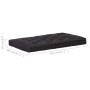 Kissen für Paletten aus schwarzem Baumwolle 120x80x10 cm von , Kissen für Stühle und Sofas - Ref: Foro24-48674, Preis: 59,59 ...