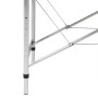 Folding three-section aluminum massage table in blue. by , massage tables - Ref: Foro24-110090, Price: 185,64 €, Discount: %