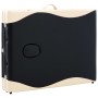 Faltbare Massageliege mit 3 Zonen, Holz in Schwarz und Beige. von , Massageliegen - Ref: Foro24-110213, Preis: 157,36 €, Raba...