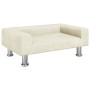Hundebett aus cremefarbenem Samt 70x45x26,5 cm von , Betten für Hunde - Ref: Foro24-171924, Preis: 77,96 €, Rabatt: %