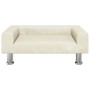 Hundebett aus cremefarbenem Samt 70x45x26,5 cm von , Betten für Hunde - Ref: Foro24-171924, Preis: 77,96 €, Rabatt: %