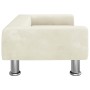 Hundebett aus cremefarbenem Samt 70x45x26,5 cm von , Betten für Hunde - Ref: Foro24-171924, Preis: 77,96 €, Rabatt: %