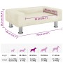 Hundebett aus cremefarbenem Samt 70x45x26,5 cm von , Betten für Hunde - Ref: Foro24-171924, Preis: 77,96 €, Rabatt: %