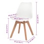 Sillas de comedor 4 unidades plástico blanco de , Sillas de comedor - Ref: Foro24-244784, Precio: 276,23 €, Descuento: %